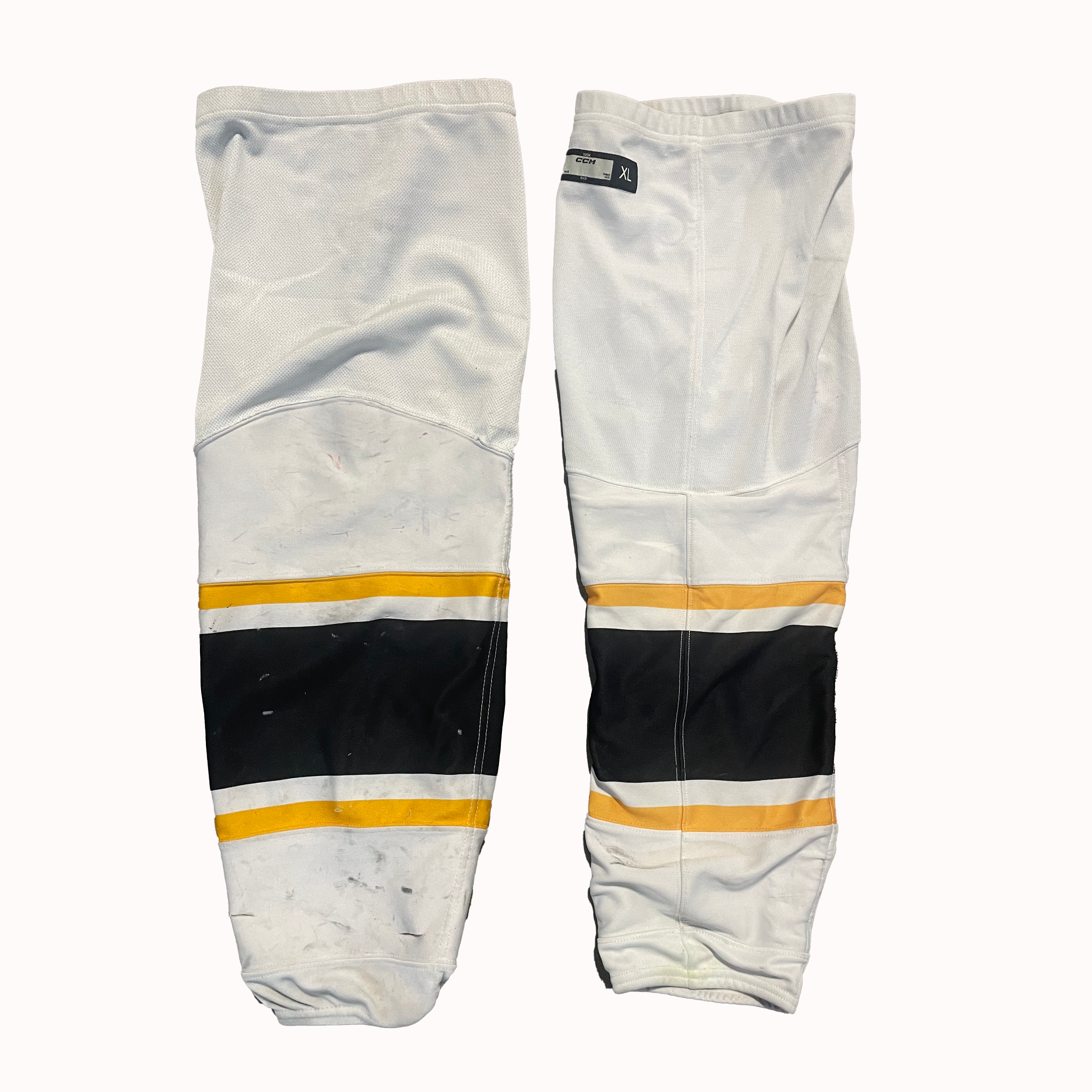 CCM - Used OHL Hockey Socks (White/Black/Yellow)